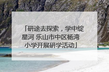 研途去探索，学中绽星河 乐山市中区杨湾小学开展研学活动